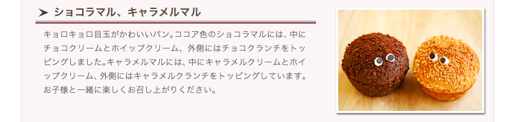 ショコラマル、キャラメルマル